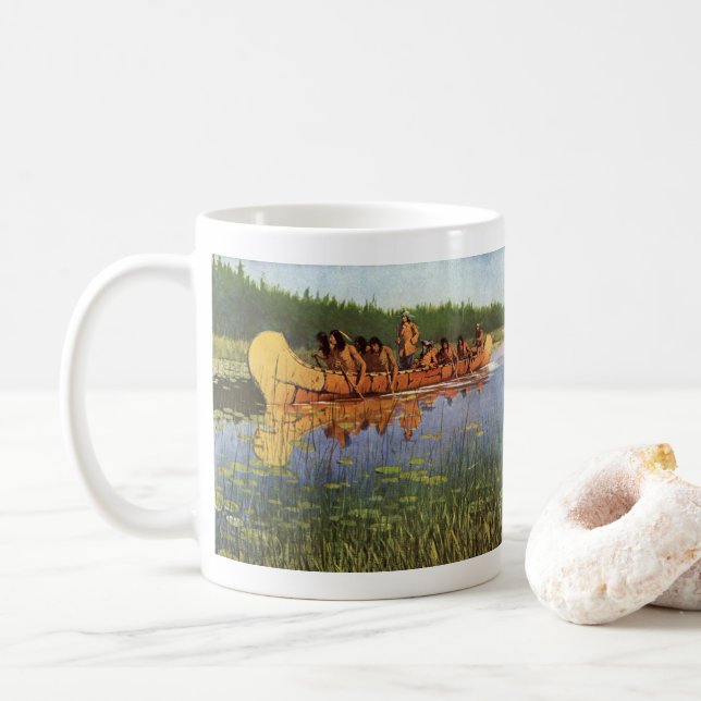 Caneca De Café Grandes Exploradores de Remington, Pioneiros Vinta (Com Donut)