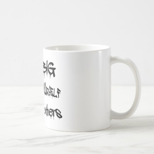 Caneca De Café Grandes ideais criam-se inspiram outro pretos (Direita)