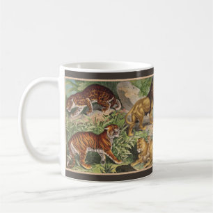 Caneca De Café Grandes Leões Gatos Tigres, Leopardos, Animais Im