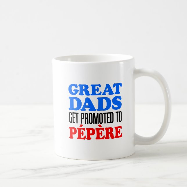 Caneca De Café Grandes pais promovidos a Pepere (Direita)