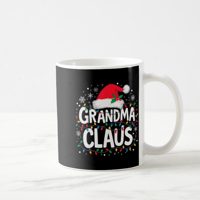 Caneca De Café Grandma Claus Christmas Lights Santa Family Matchi (Direita)