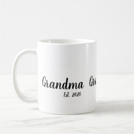 Caneca De Café Grandma Established New Grandmother Gift