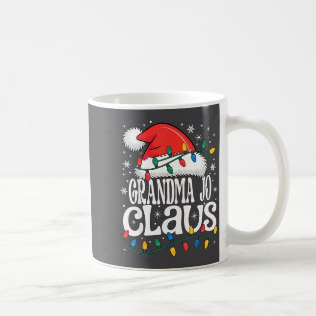 Caneca De Café Grandma Jo Claus Funny Xmas Christmas Grandma Holi (Direita)
