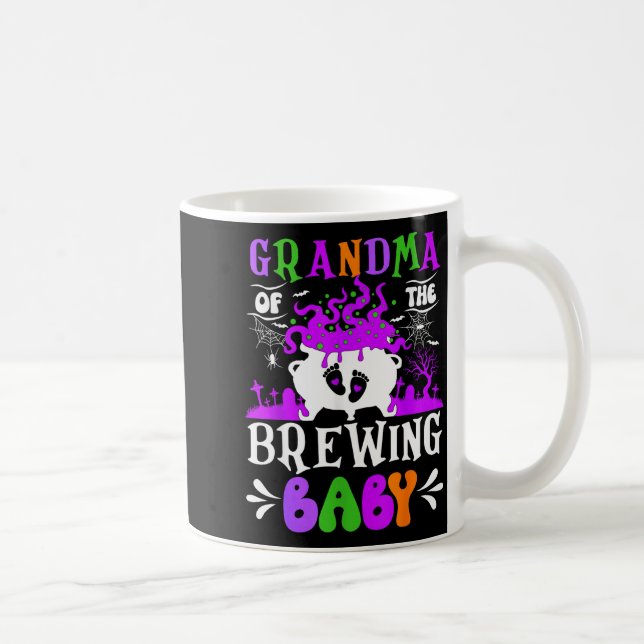 Caneca De Café Grandma Of The Brewing Baby Grandma To Be Hallowee (Direita)
