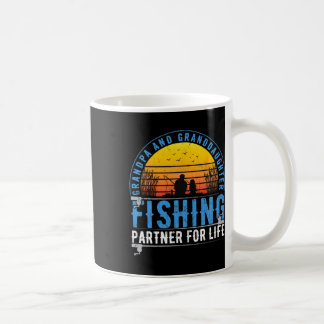 Caneca De Café Grandpa And Granddaughter Fishing Buddies For Life
