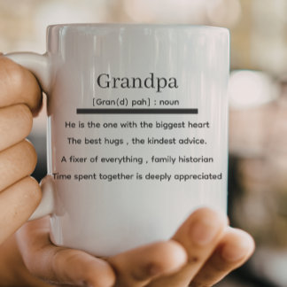 Caneca De Café Grandpa definition, grandpa father's day 