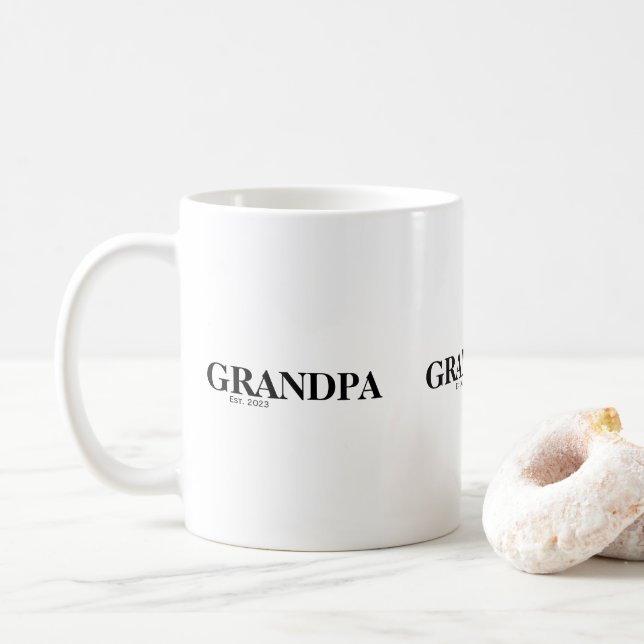 Caneca De Café Grandpa Est Modern  (Com Donut)
