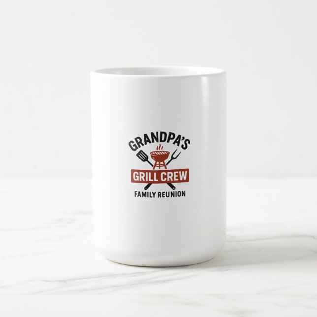 Caneca De Café Grandpa’s Grill Crew | Family BBQ Reunion Shirt (Centro)