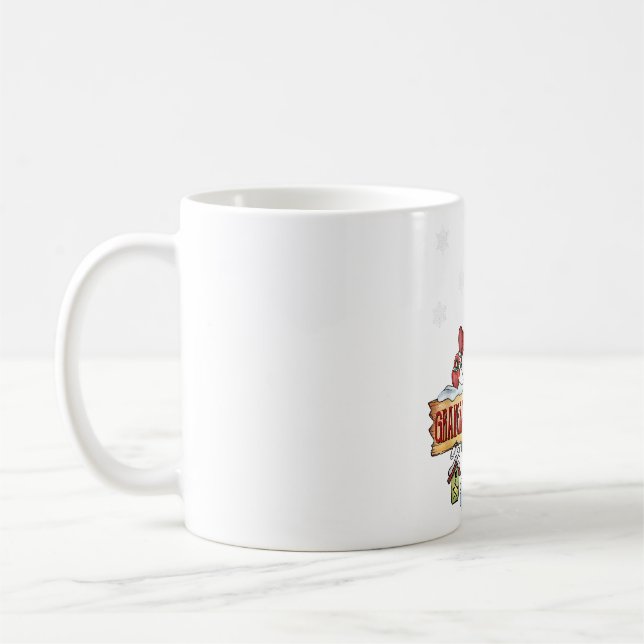 Caneca De Café Grangran Snowman Candy Cane Natal Xmas Engraçado (Esquerda)