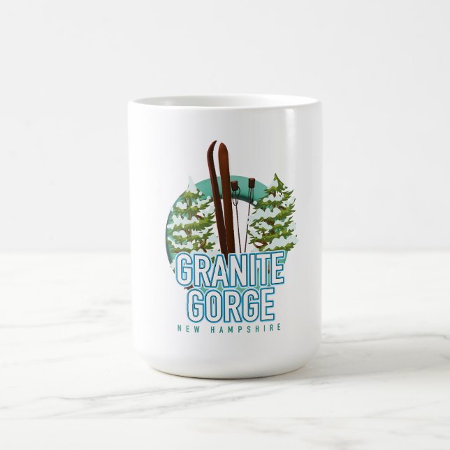 Caneca De Café Granite Gorge new Hampshire ski (Centro)