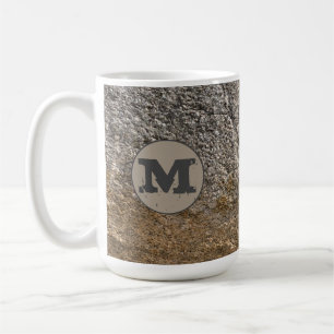 Caneca De Café Granite Rockface Inicial Café Mug Personalizado