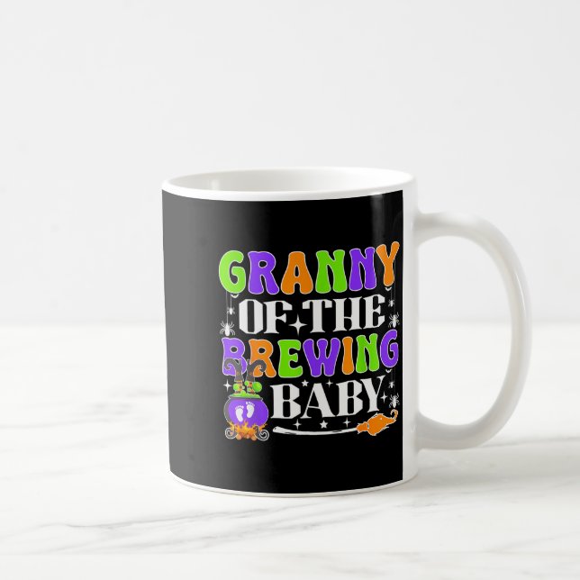 Caneca De Café Granny Of The Brewing Baby Halloween Witch Baby Sh (Direita)
