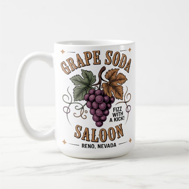 Caneca De Café Grape Soda Saloon (Esquerda)