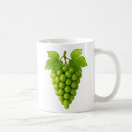 Caneca De Café Grappe de raisin vert naturel
