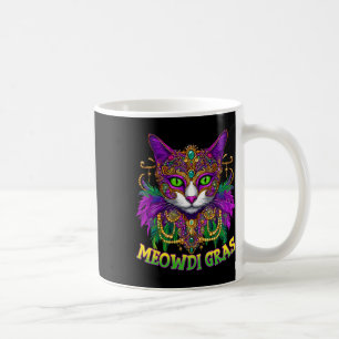 Caneca De Café Gras Meowdi Carnaval Gato Apaixonado Nova Orleans