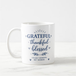 Caneca de Café Grata Agradecida Abençoada Inspirad