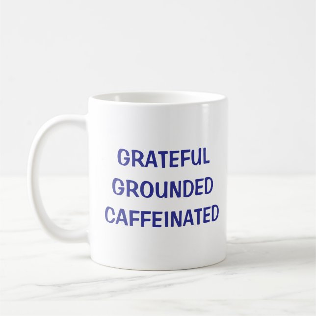 Caneca De Café Grateful Caffeined Coffee Mug (Esquerda)