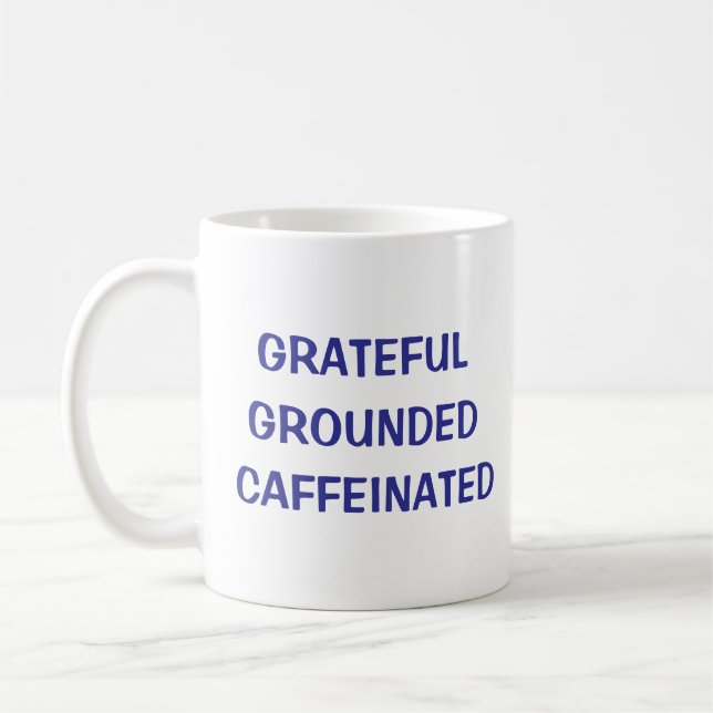 Caneca De Café Grateful Caffeined Coffee Mug (Esquerda)