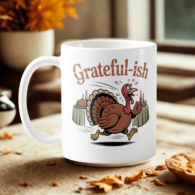 Caneca De Café Grateful-ish | Holiday Humor with a Twist (Criador carregado)