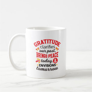 Caneca De Café Gratidão Esclarece Nosso Passado – Arte Inspirador