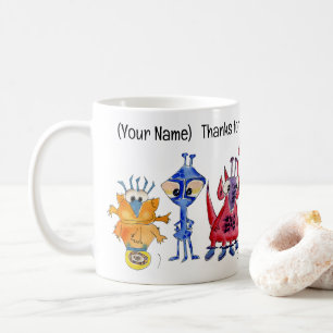 Caneca De Café Gratidão Galáctica -