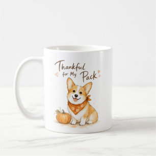 Caneca De Café Gratidão Pelo Meu Pacote Aquarela Corgi