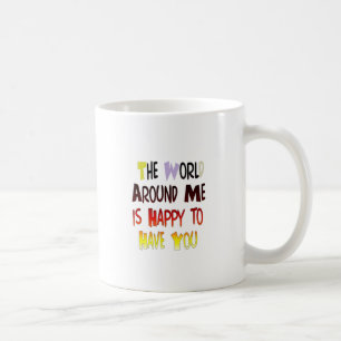 Caneca De Café Gratidão por Ter Você No Meu Mundo com gratidão