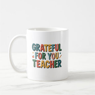 Caneca De Café Gratidão por Você Professor Nome Personalizado