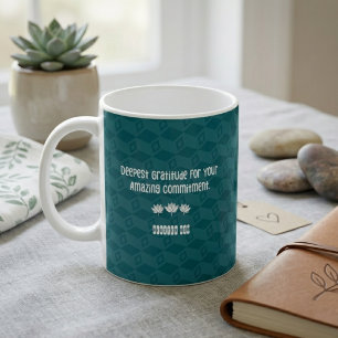 Caneca De Café Gratidão Profunda Lares Temporários Personalizável