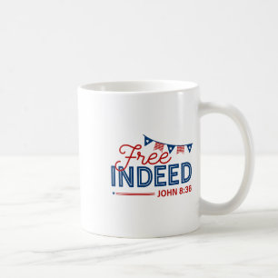 Caneca De Café Grátis Na Verdade John 8 36 Cristãos Bíblia 4 De J