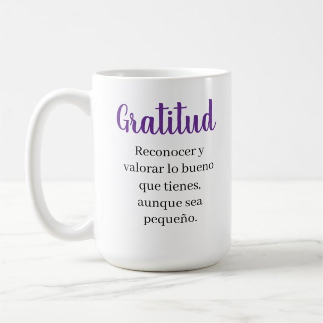 Caneca De Café gratitud  (Esquerda)