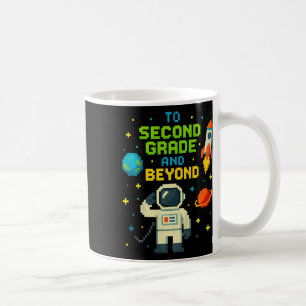 Caneca De Café Grau De segundo E Além Do Astronauta Boys Gamer Fi