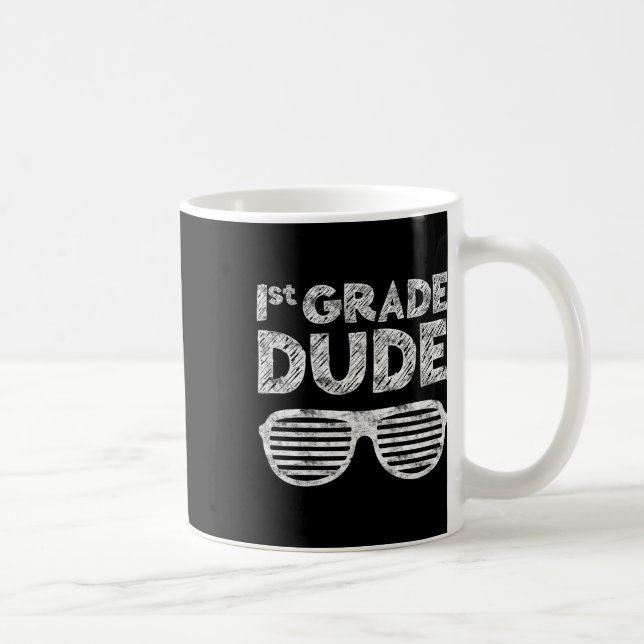 Caneca De Café Grau Dudefirst Grade Back to School (Direita)
