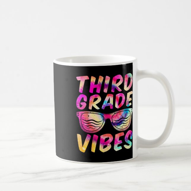 Caneca De Café Grau Vibs Primeiro Dia De Crianças Do 3º Grau De V (Direita)