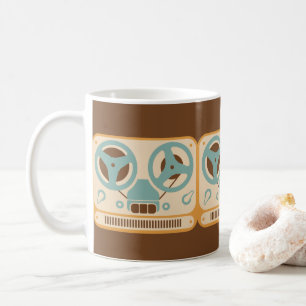 Caneca De Café Gravador análogo bobina a bobina