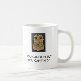Caneca De Café Gravano, FBI_Badge, VOCÊ PODE FUNCIONAR MAS VOCÊ