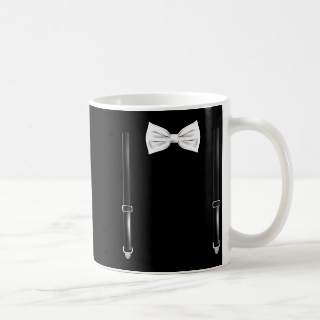 Caneca De Café Gravata Borboleta Com Suspensórios Casamento Engra (Direita)