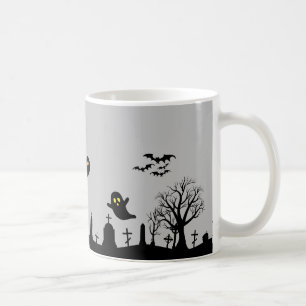 Caneca De Café Graveyard Halloween Mug