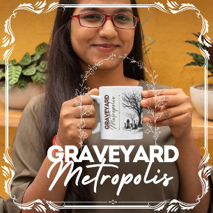 Caneca De Café Graveyard Metropolis