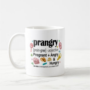 Caneca De Café Grávida + Zangada e Fome = Irritada