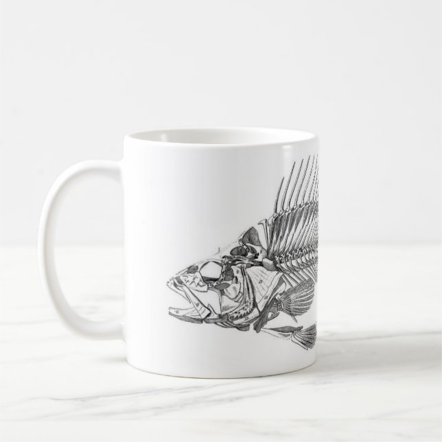 Caneca De Café Gravura a água-forte zoológico clássica - (Esquerda)