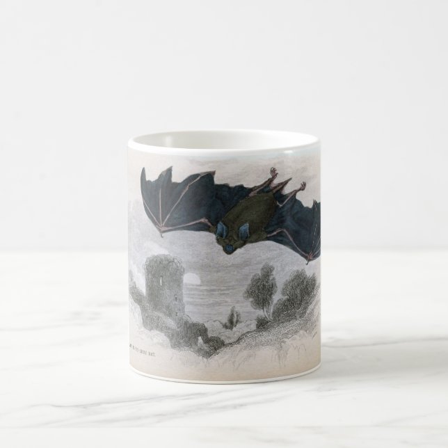 Caneca De Café Gravura a água-forte zoológico clássica - bastão (Centro)