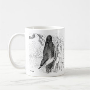 Caneca De Café Gravuras de aves - um Nuthatch e Treecreeper