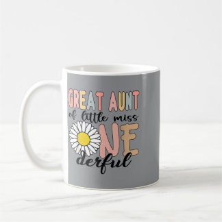 Caneca De Café Great Aunt Of Little Wonderful 1st Birthday First