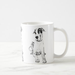 Caneca De Café Great dane que amua o Harlequin