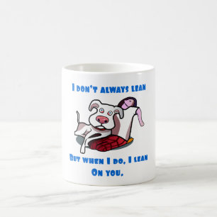 Caneca De Café Great dane que inclina-se em você