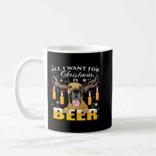Caneca De Café Great Dane Reindeer Beer Enfeites de natal Xmas