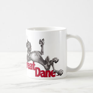 Caneca De Café Great dane reps o preto