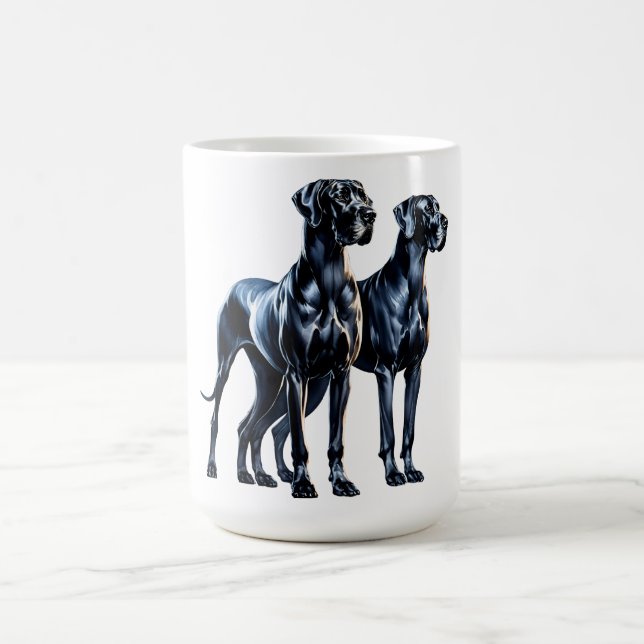 Caneca De Café Great Danes Watercolor (Centro)