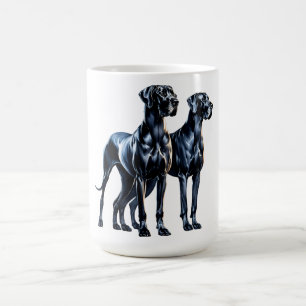 Caneca De Café Great Danes Watercolor